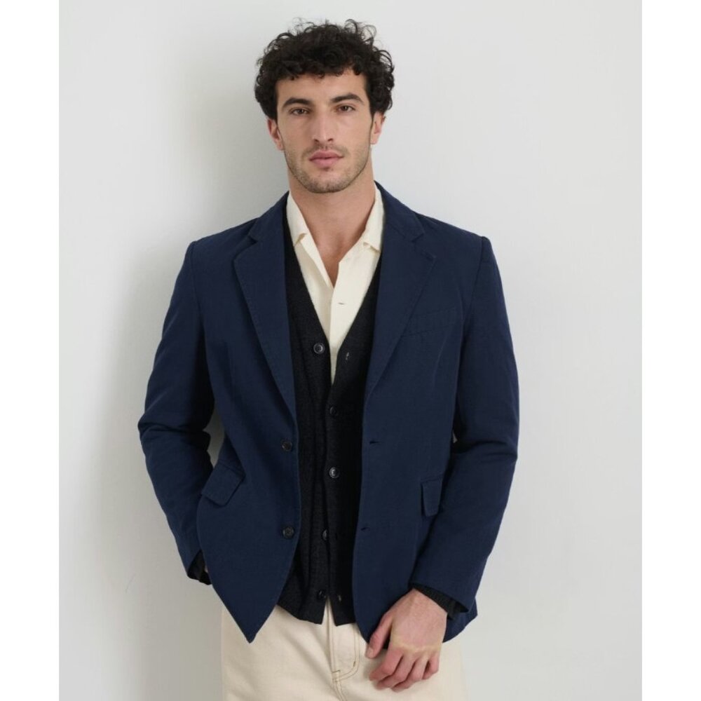 Alex Mill Cooper Cotton Linen blazer jacket sz 2XL color Navy NWOT mspr $295